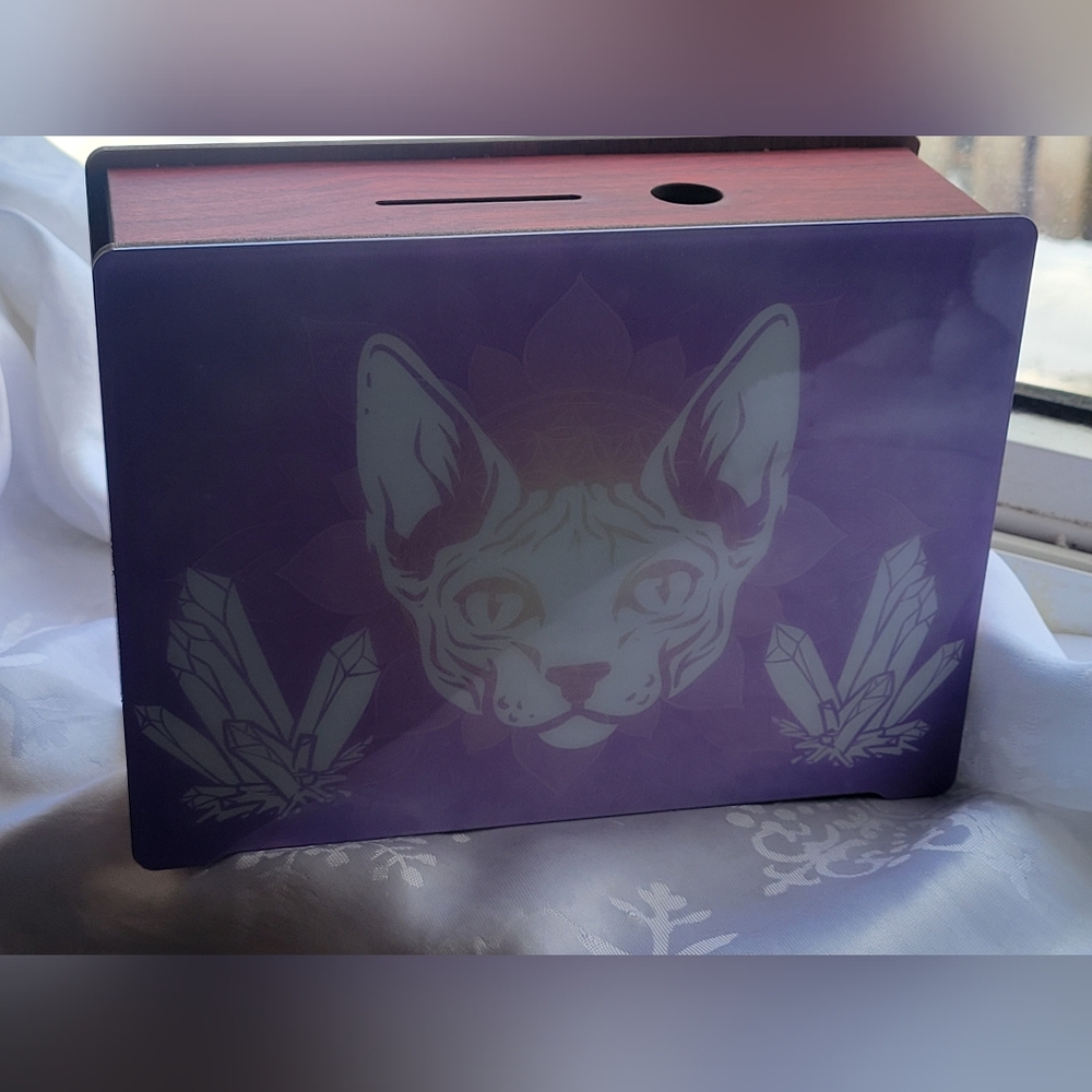 🌹Buy 1 Get 1 Free🌹Hand Crafted Sphynx Crystal Design Money Coin Box
